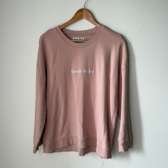 Charlie Holiday Pink Crewneck - Picture 1 of 3